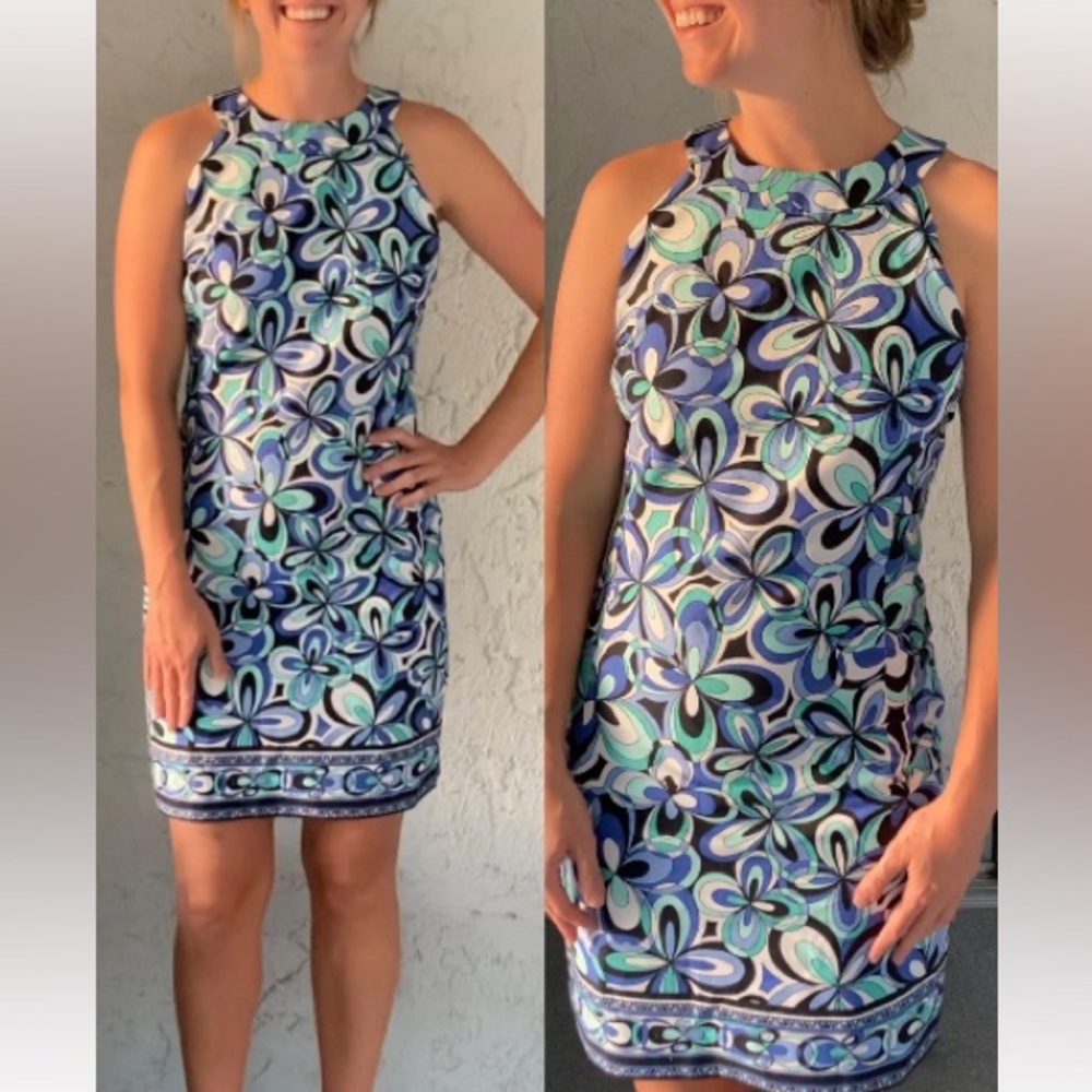 SALE❤️ Floral Sleeveless Dress High Neck Dress